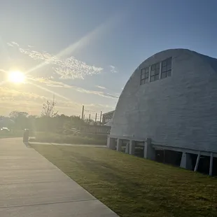 outside
