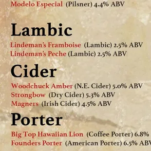 Beer menu 1.... Know before you go. Requires scan QR code