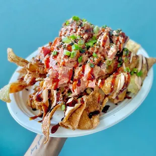 Poke nachos (IG: hangryforwhat)