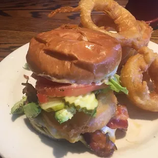 Texas Burger with avocado
