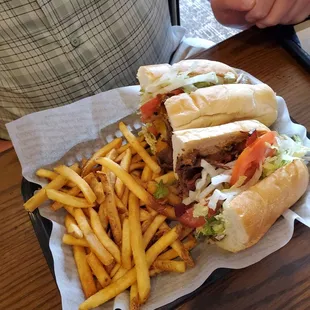 Steak bacon and cheese