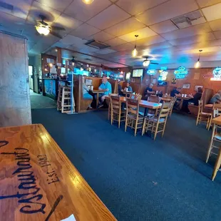Inside dining and bar