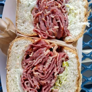 a cut in half sandwich