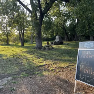 Beautiful outdoor area by patio