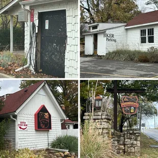Biker and Tesla charging and sign
