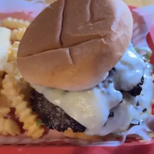 Large Marge Smash Burger   Smash'd burger w/ lettuce, pickle, ketchup &amp; mustard.