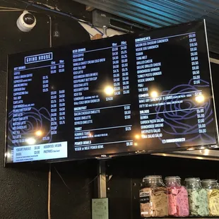 The QR code had the more updated menu. But still a nice thing to see when you go inside!