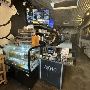 Inside RTD case, POS, and bar area.