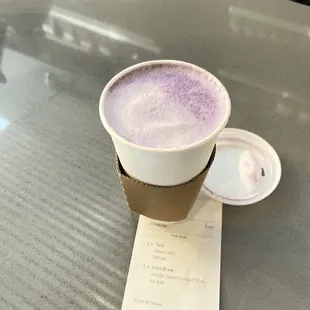 Taro latte (no espresso)