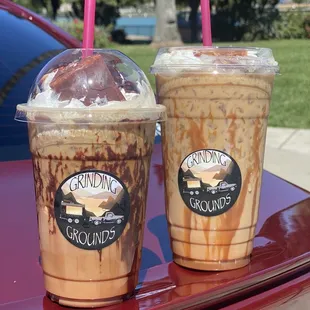 Malva Latte and Cajeta Latte