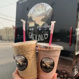 Horchata Latte &amp; Strawberry Horchata