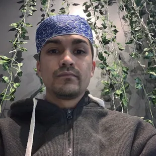 forest wall selfie station