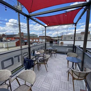 Grindstone Coffeeology's deck.