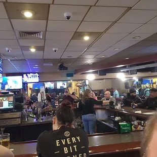 View of the bar