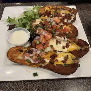 Hand Scooped Potato Skins