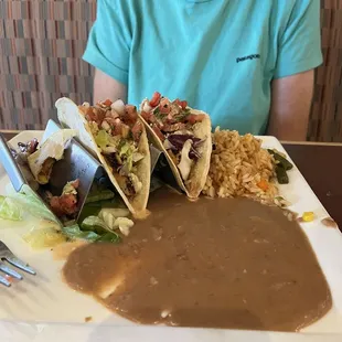 Is that refried bean soup?  Had to request a spoon.