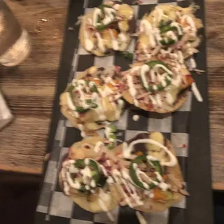 Roasted Vegetable Nachos.