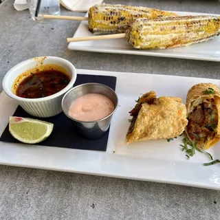 Rolled Birria Empanada