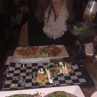 Roasted Vegetable Nachos.