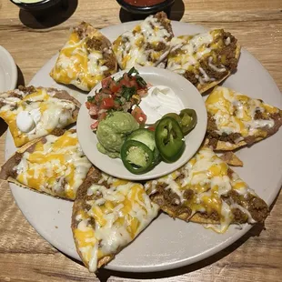 Beef nachos