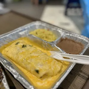 Burrito con queso to go