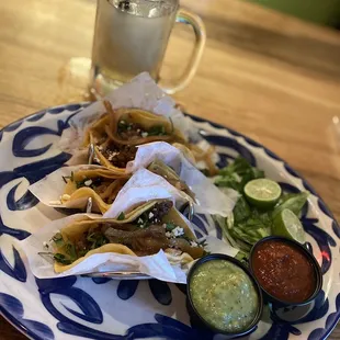 Ribeye tacos with cooked onions