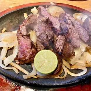 steak and onions