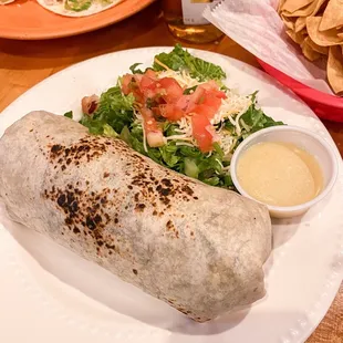Chicken asada burrito