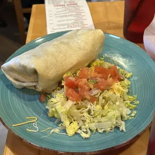 Pollo asado burrito