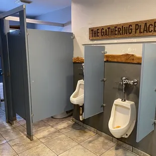 Clean bathrooms. Gather at the urinals?