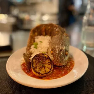 Redfish dish. So perfectly cooked.