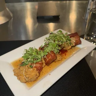 Fried Oyster &amp; Pork Belly