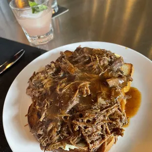 Open Faced Pot Roast