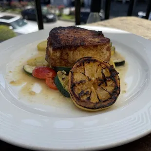 Black Iron Seared Swordfish