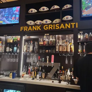 This is the bar in the Embassy Suites Hotel, where tonight we received the best customer service from Justin ever.