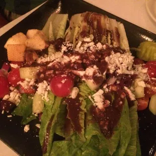 a salad on a plate
