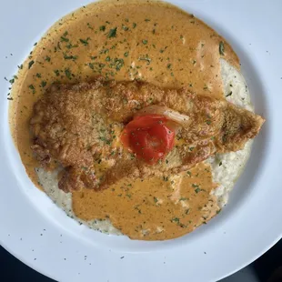 Fried Catfish and Grits