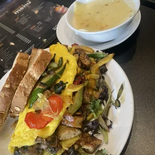 Roasted Veggie Omelette