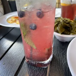 Blueberry mint lavender lemonade