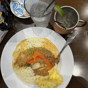 Virgin Mule Fried Catfish and Grits