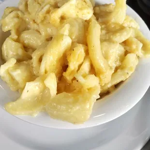 Macaroni and Cheese. Noodles were over cooked