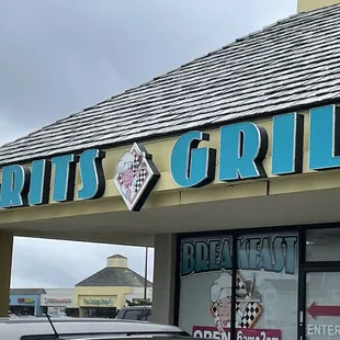 the front of a restaurant
