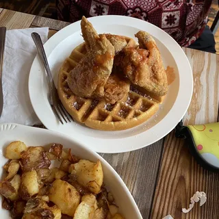 chicken and waffles