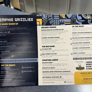 a person holding a menu