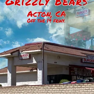 Grizzly Burgers in Acton, burgers, crispy chicken, fries.  Great find.  Reminds me a lot of the iconic Tommy's I grew up with in Los Angeles