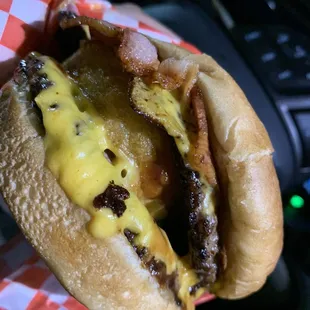 Double Cheese Burger  was on point flavorful. Can't believe it took me nearly three years to finally stop by to try them out. Delicious!