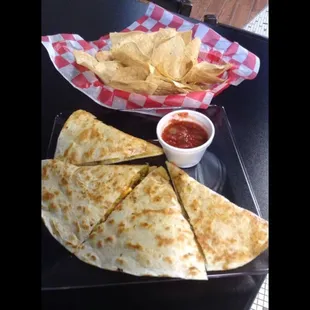 Chicken quesadilla is our Friday daily special