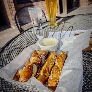 Pretzel appetizer