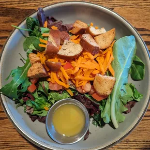 The salad was refreshing.