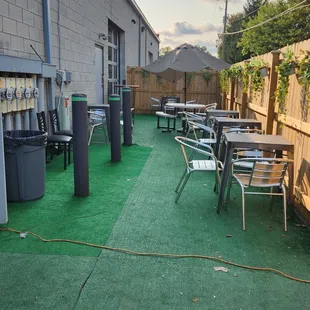 Outside seating area